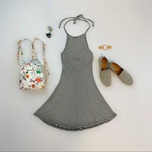 Striped Halter Dress